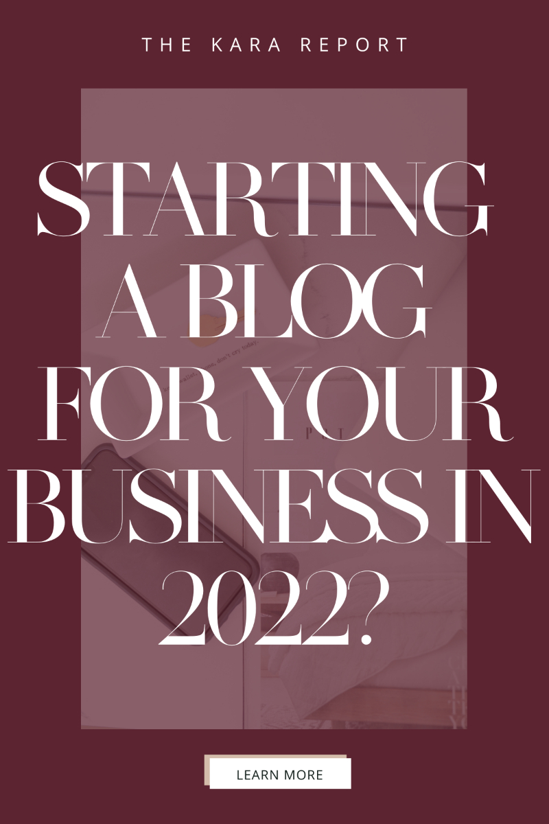 starting a blog for your business in 2022
