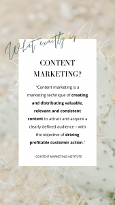 what is content marketing - the definition