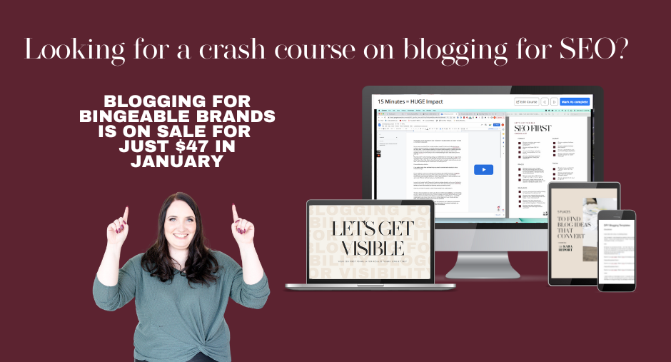 blogging mini course as part of your Pinterest funnel