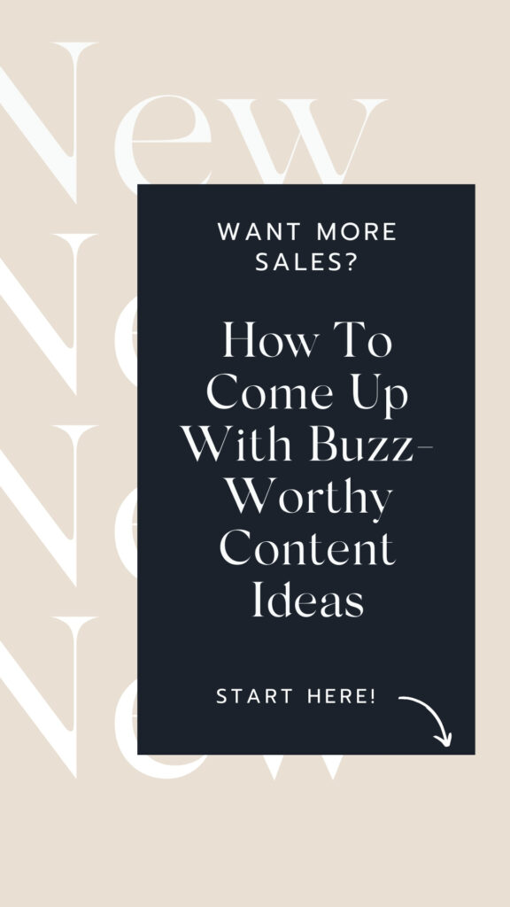 how to come up with content ideas