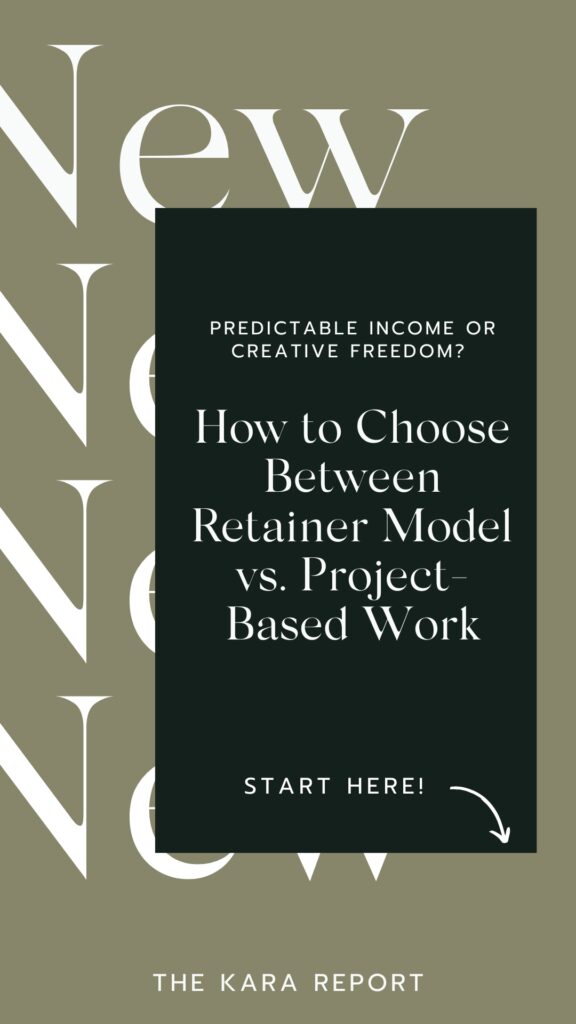 pros and cons of a retainer model vs. project-based work