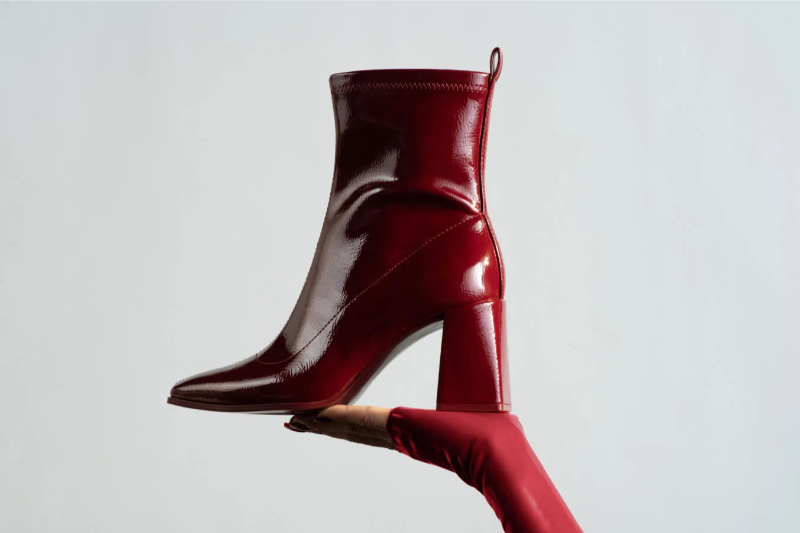 Cherry red boot. 