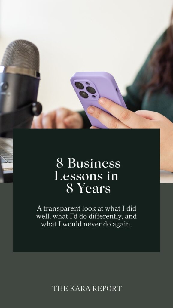 8 business lessons from 8 years in business