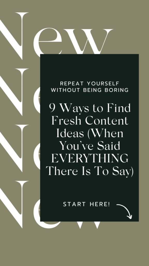 ways to find content ideas