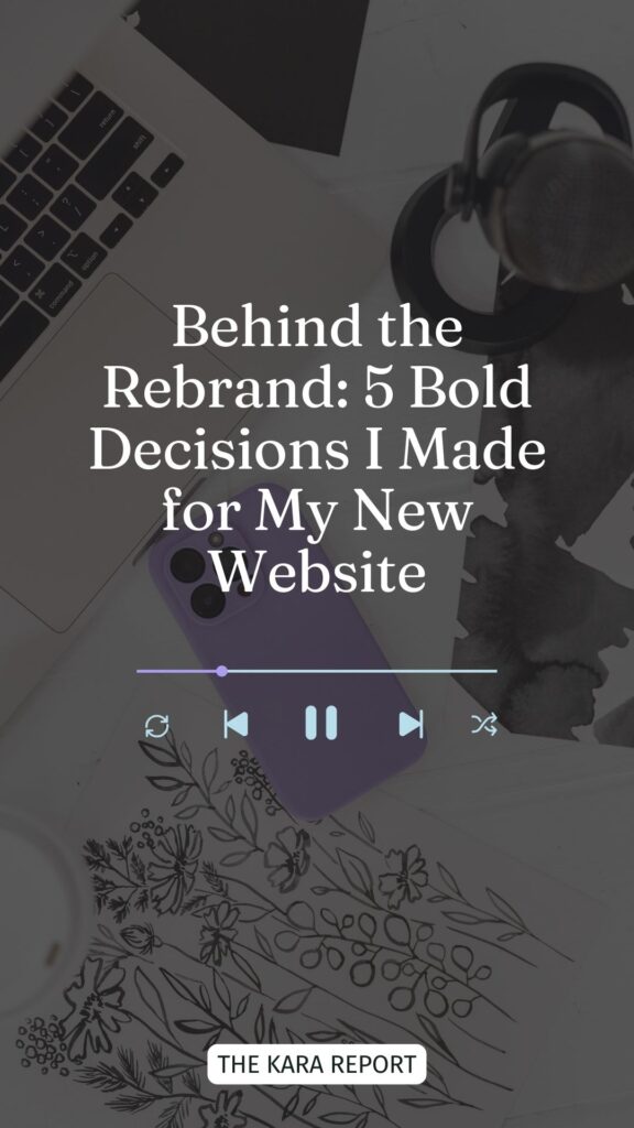 new website decisions I made