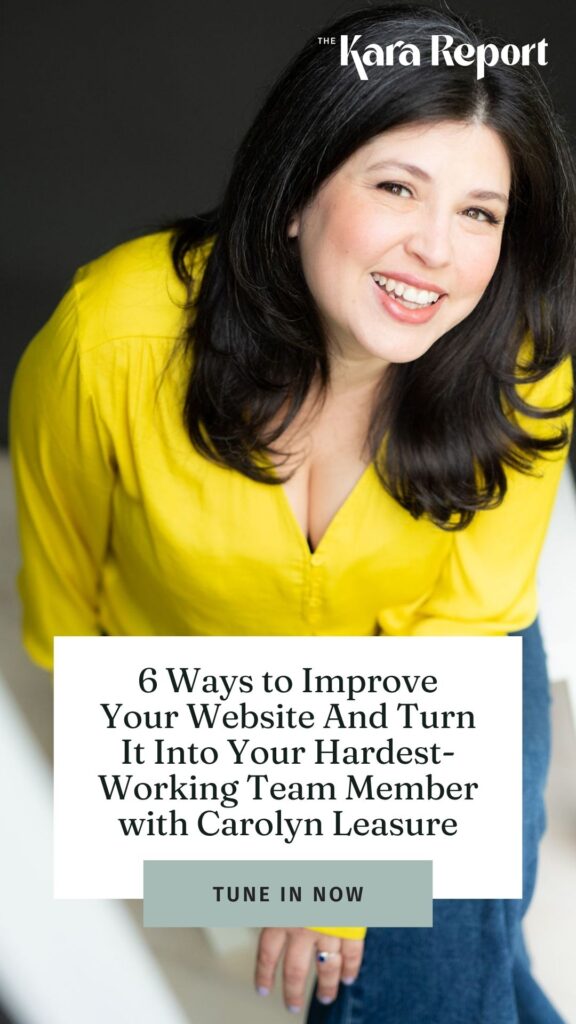 Carolyn Leasure of Maypop Creative Studio shares advice to improve your website