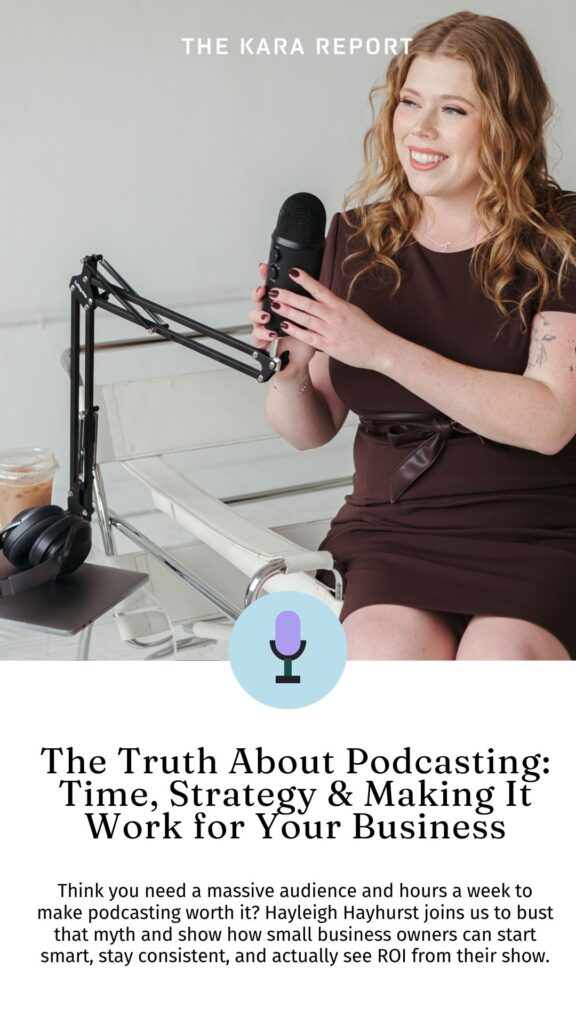 Hayleigh Hayhurst shares about starting a podcast in 2025