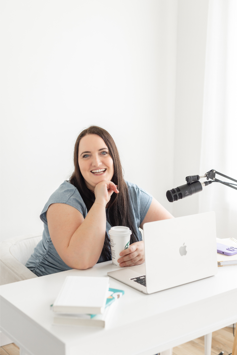 Kara of The Kara Report records podcast episode.