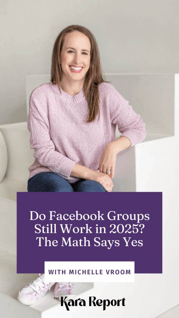 Michelle Vroom talks about building a business on Facebook groups in 2025