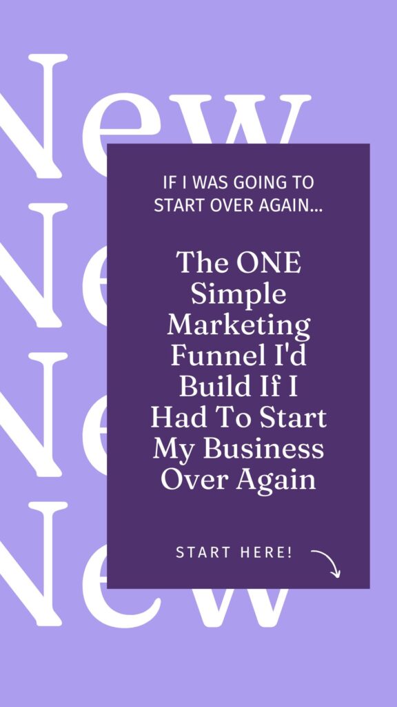 one simple marketing funnel banner