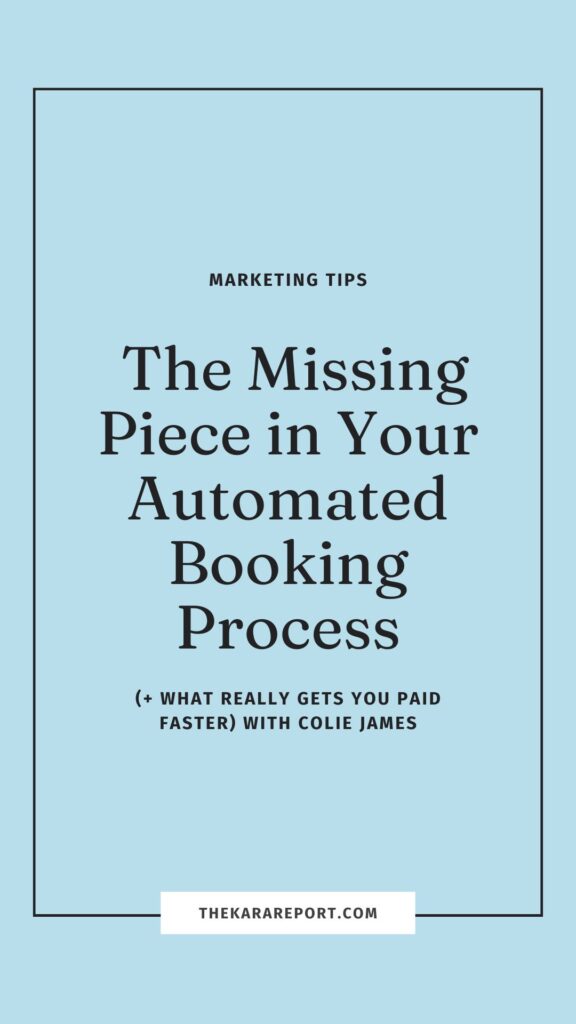 missing piece in your automated booking process