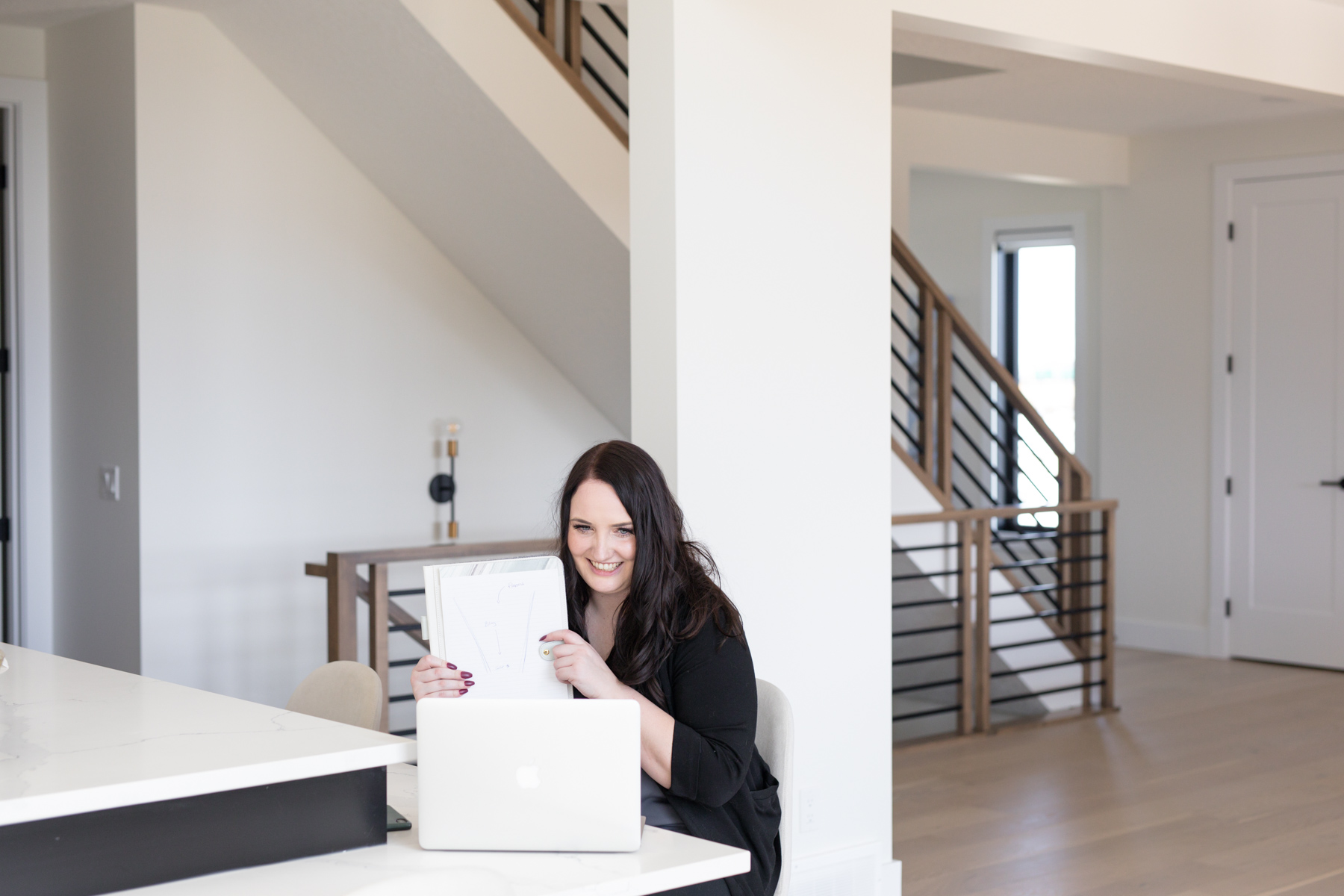 Kara Duncan holds up picture of funnel to explain how to grow your email list by blogging in 2026