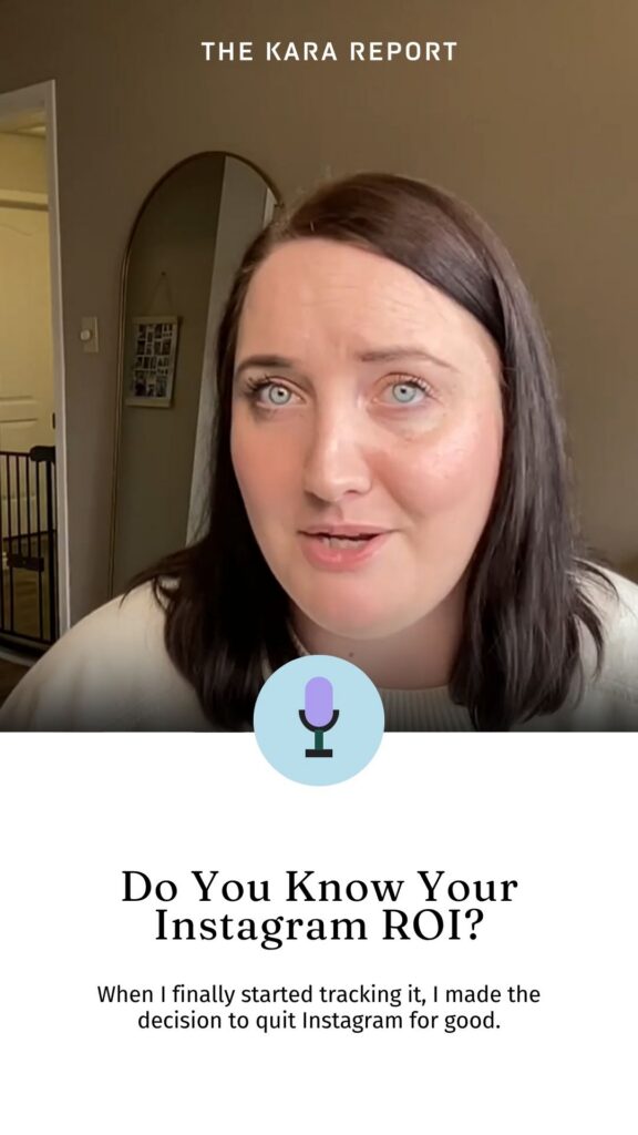 graphic promoting this video on whether or not you know your Instagram ROI
