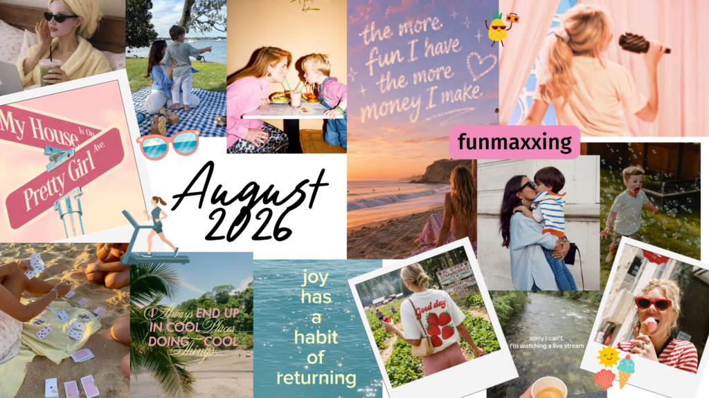 my own funmaxxing vision board